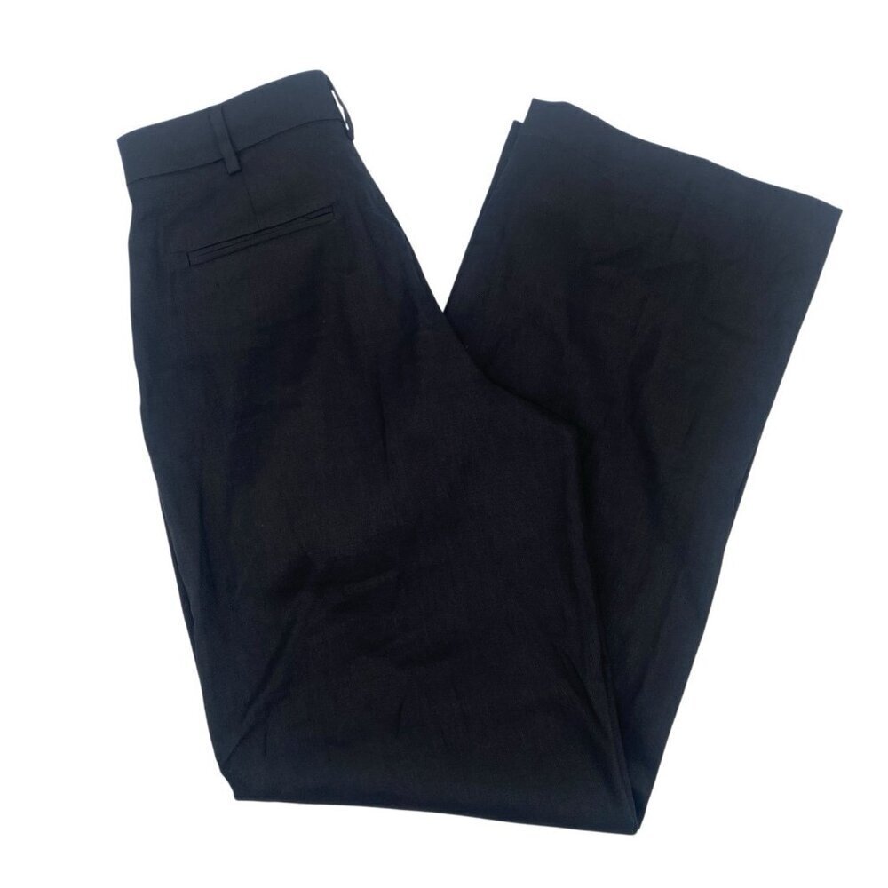 Rails Size 6 Black Marnie Linen Wide Leg Trouser Pant NWT - Picture 3 of 16